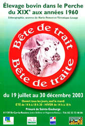 Bête de trait, Bête de traite, L'élevage Bovin dans le Perche du XIXe siècle à 1960